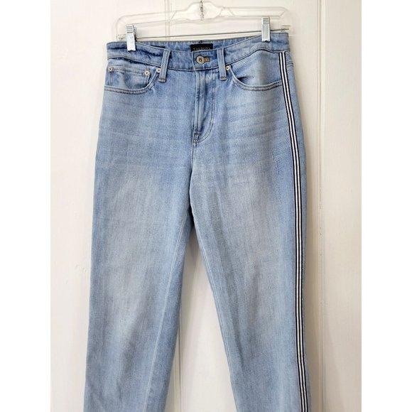 Talbots Modern Ankle Jeans with Striped Ribbon Trim - Picture 4 of 7